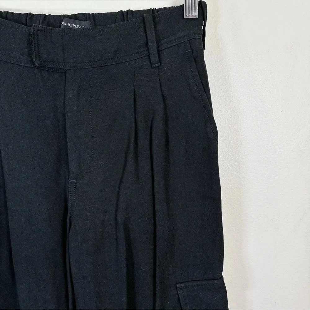 Banana Republic Cargo Utility Black Pant
